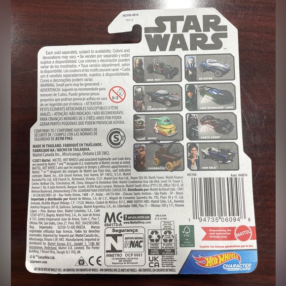 Hot Wheels Character Cars - Star Wars Chewbacca (BBHGY06) - Picture 2 of 4